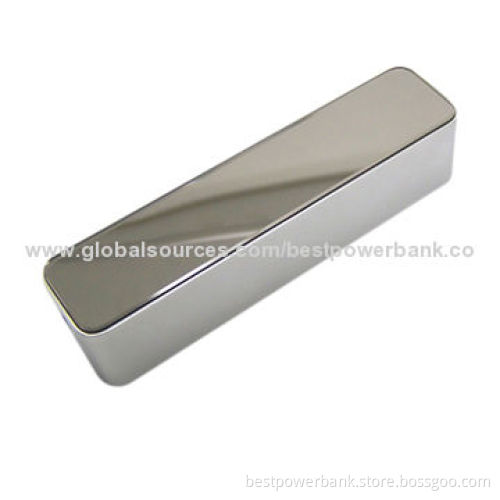 Four Lighting LED 2600mAh Power Bank With Micro USB Port, Aluminum Alloy Material